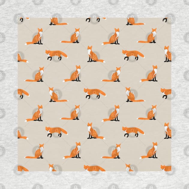 Foxes Pattern Edit by okpinsArtDesign